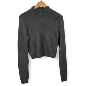 Hollister Charcoal Mockneck Sweater
